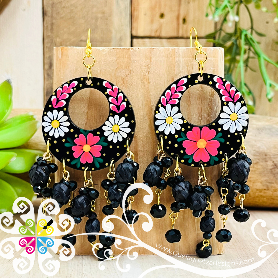 Arracada Gitana Wood Earrings - Palm Earrings