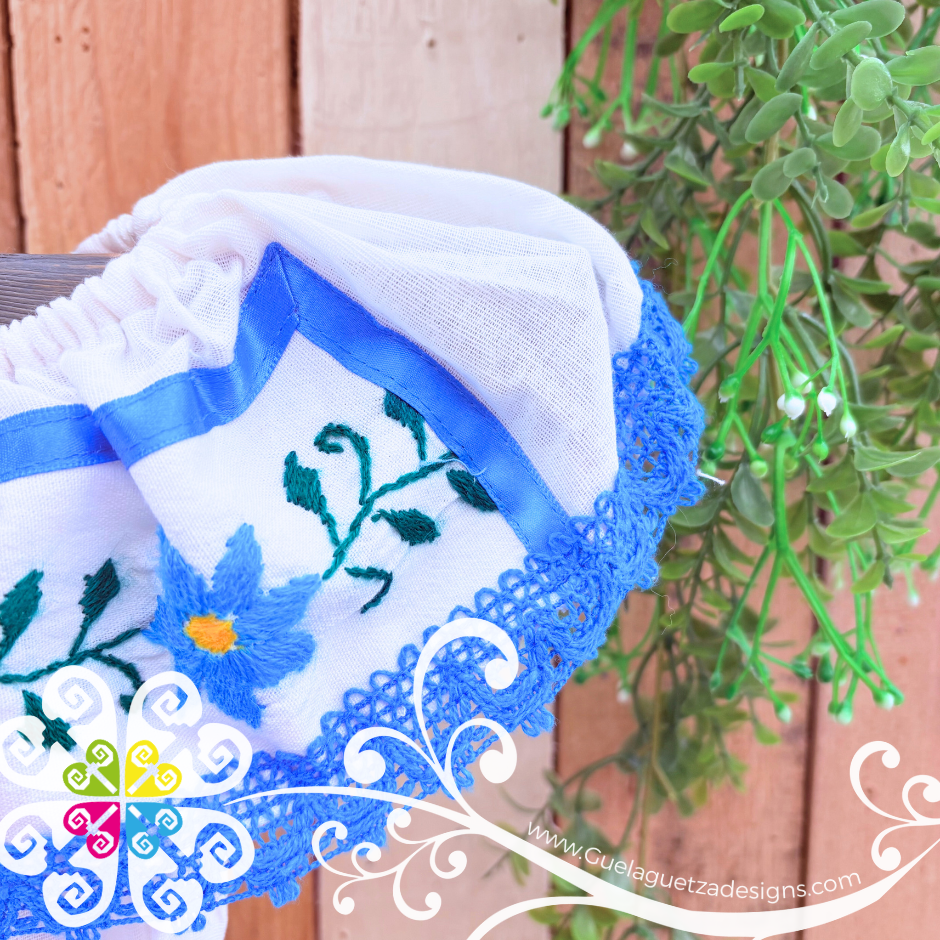 Blue Turquoise Estambre Campesino Children Dress