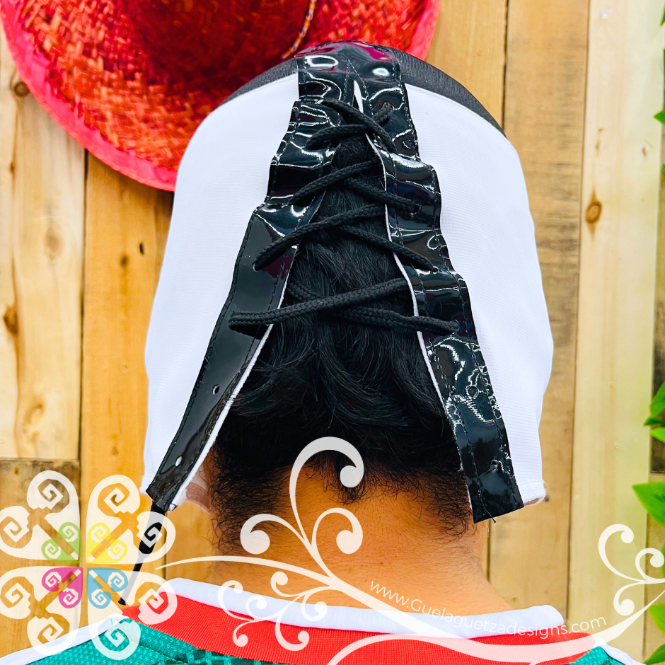 Black with White and Red Luchador Mask - Adult Lucha Libre Mask