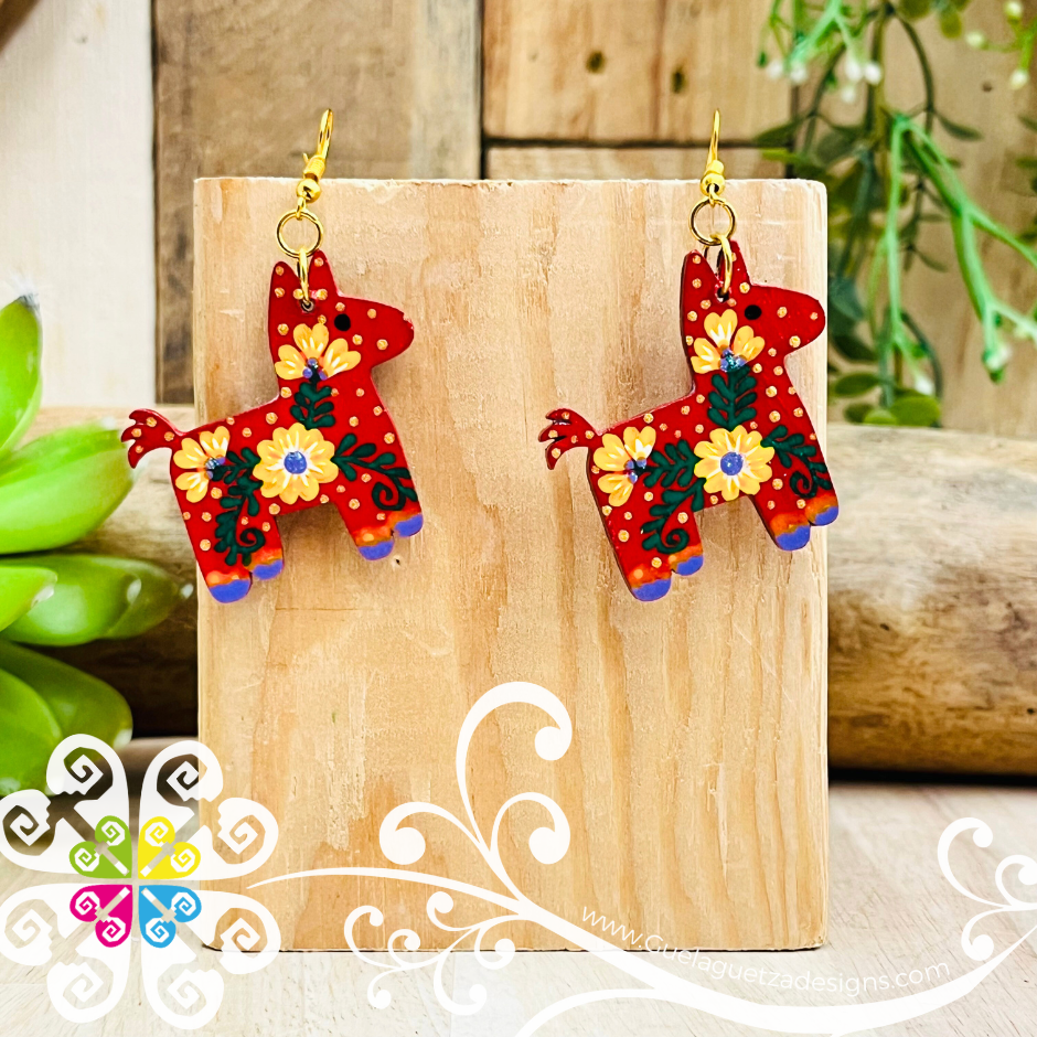Burrito Wood Earrings - Wood Earrings