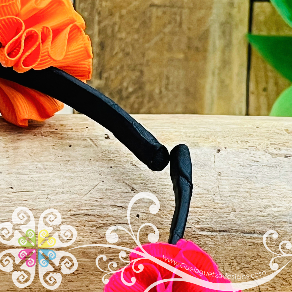 Multicolor Catrina Ribbon Flower Headband - Folkloric Headband