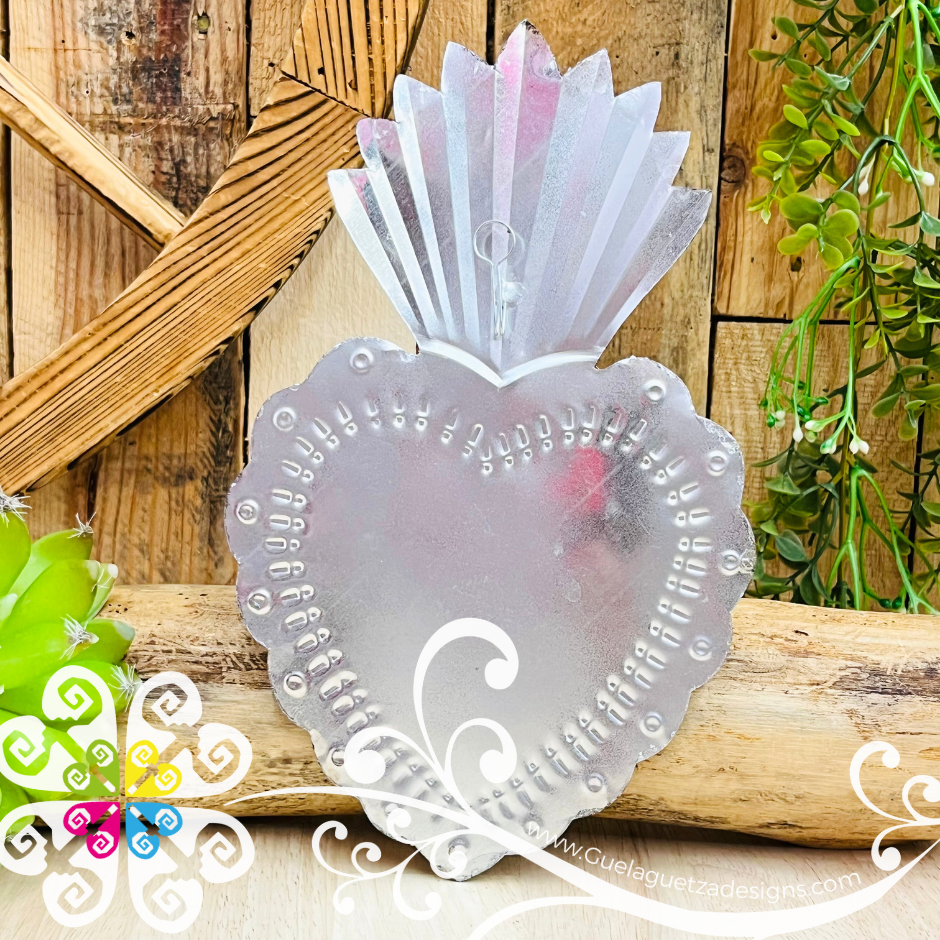 Medium Cobrizado Corazon Milagro - Hojalata San Miguel Collection