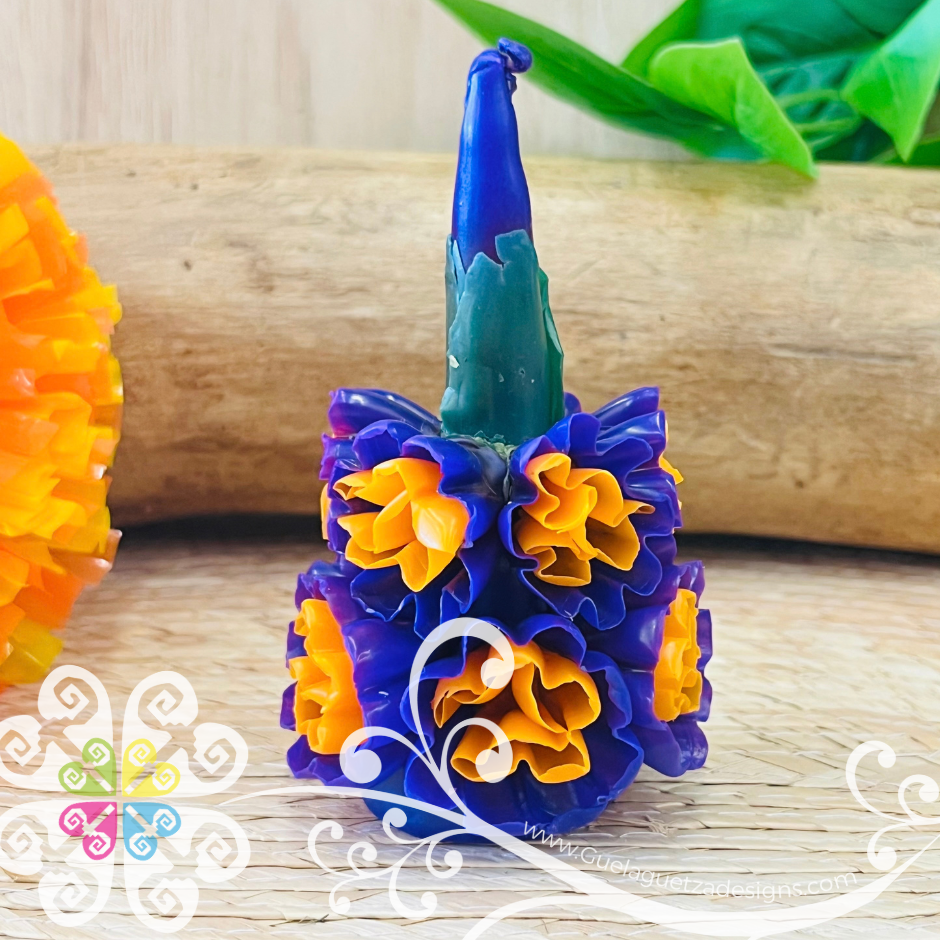 Mini Purple Vela Escamada Elegancia Artesanal- Artisan Candles Vedesa