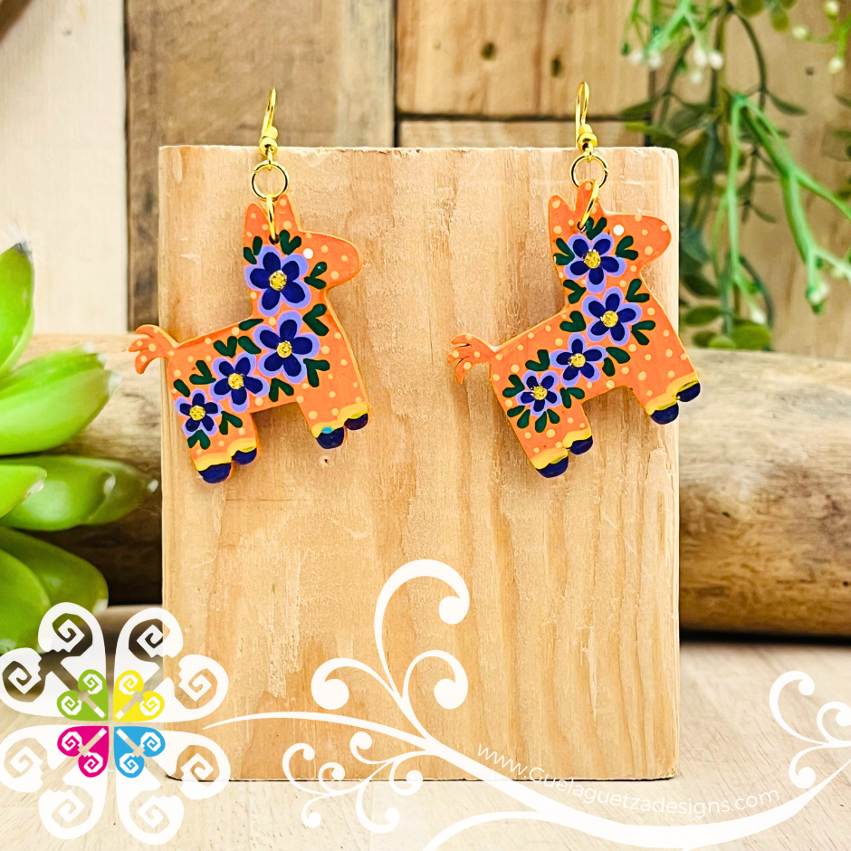 Burrito Wood Earrings - Wood Earrings