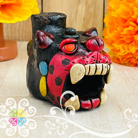 Small Jaguar Ocarina Silbato - Resin & Epoxy Clay Whistle