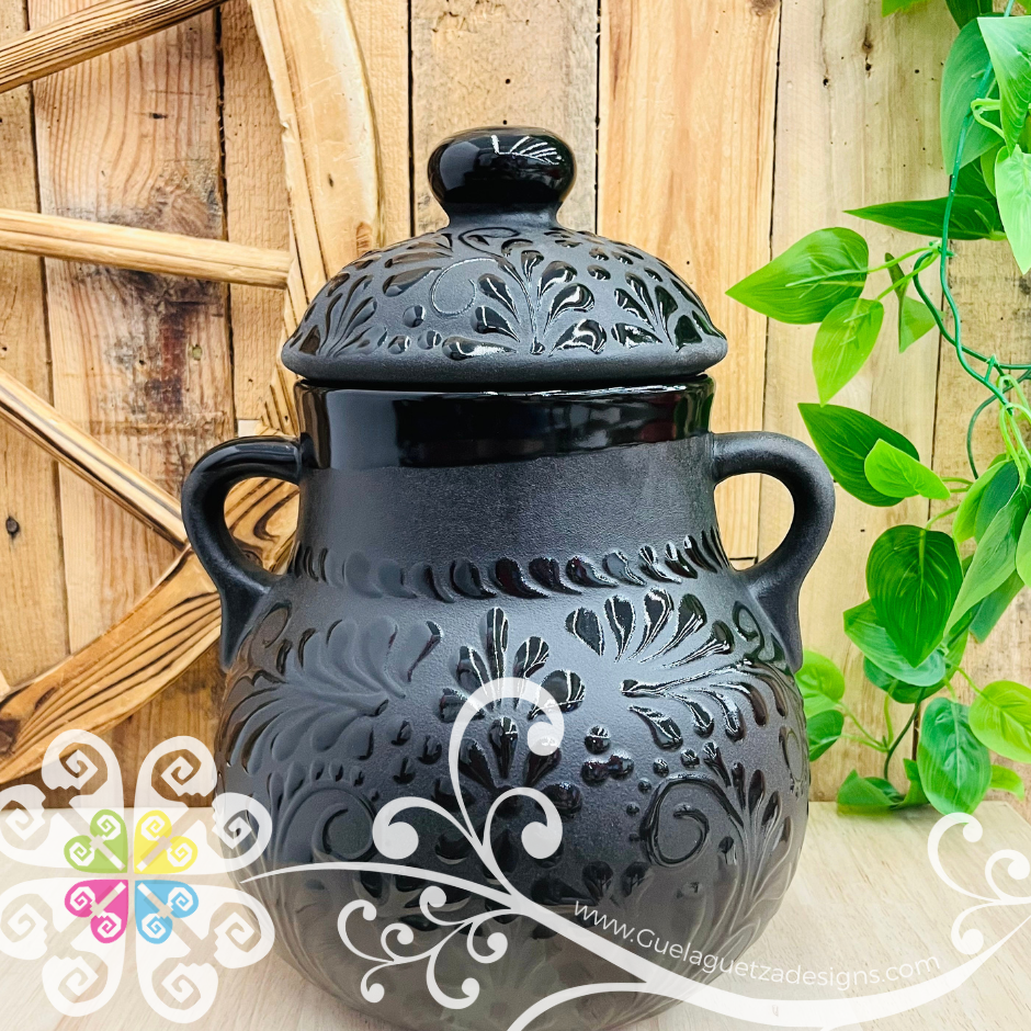 Black Espiga Olla Bule - Home Decor