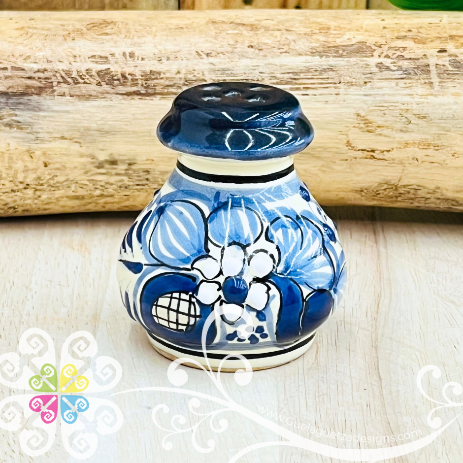 Small Blue Talavera Shaker - Single Salt and Pepper Shakers