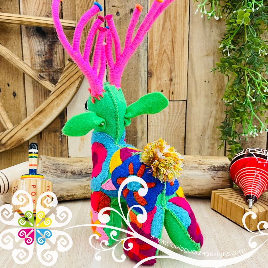 Embroidered Deer - Chiapas Stuffed Animal