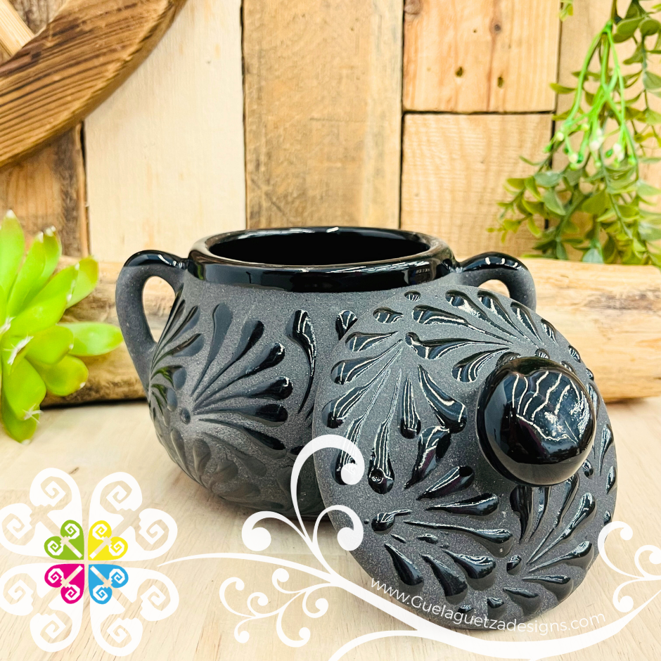 Black Espiga Sugar Bowl