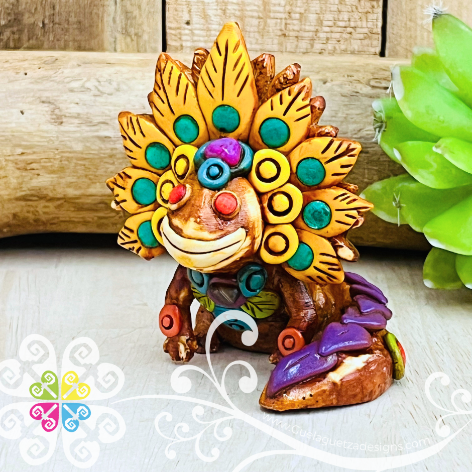 Mini Ajolote Figure - Epoxi Clay & Resin Warrior