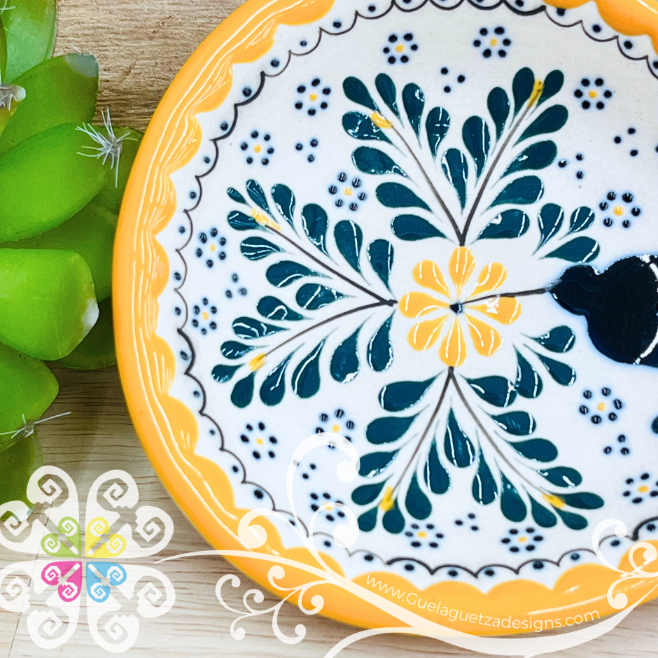 Yellow Hummingbird Spoon Rest - Barro Alta Temperatura - Spoon Rest