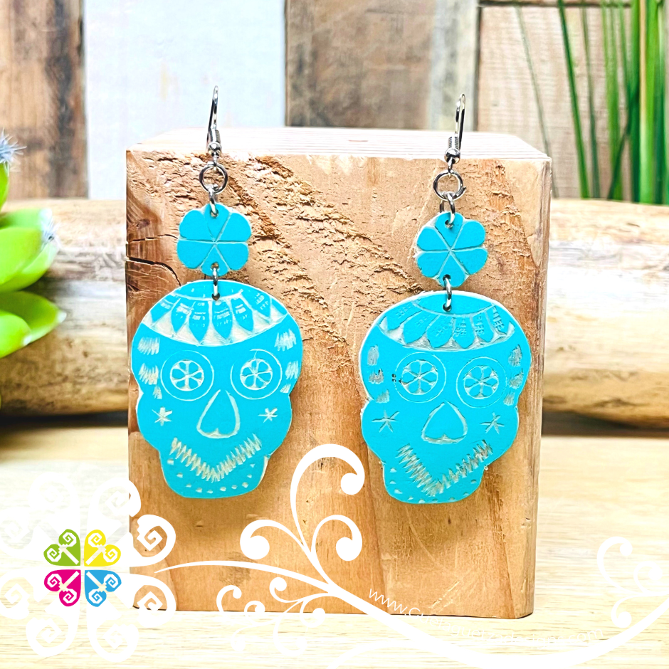Jicara Skull Artisan Earrings Earrings