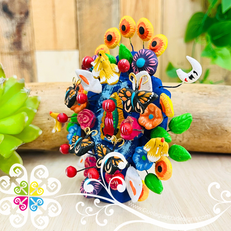 Small Arbol Pintado Home Decor - Barro Metepec