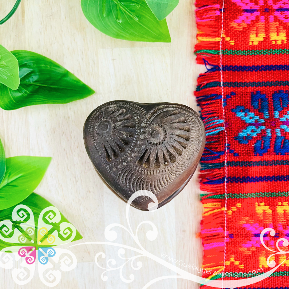 Small Corazon Jewelry Box - Barro Cafe Oaxaca