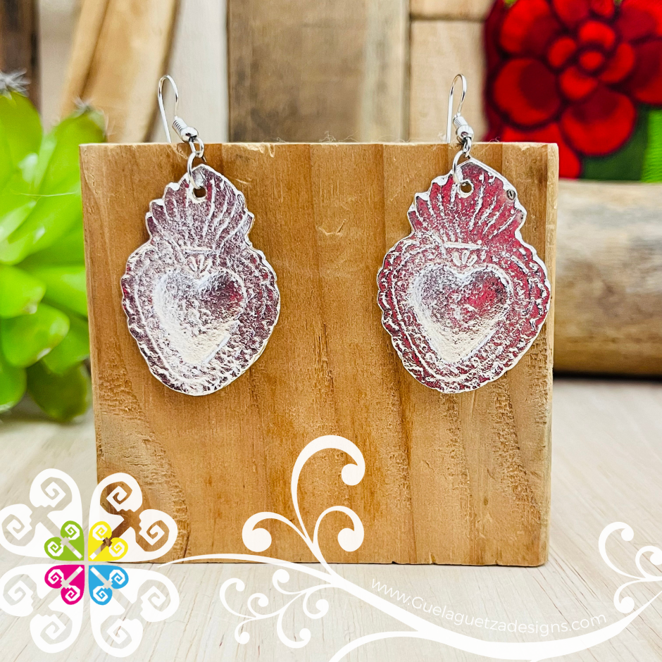 Silver Milagro Earrings  - Aretes Milagro Artesanal