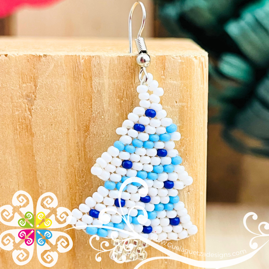 Christmas Tree - Christmas Beaded Earrings