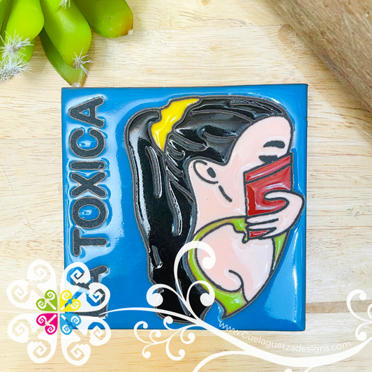 La Toxica - Mexican LoteriaMX Coaster Tile