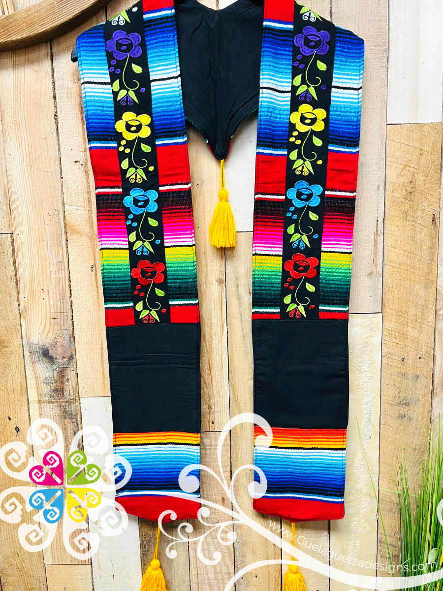 Primavera Graduation Primavera Embroider Graduation Pro Stole – Guelaguetza Designs