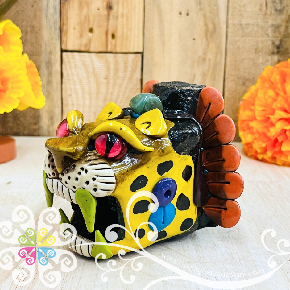 Large Jaguar Ocarina Silbato - Resin & Epoxy Clay Whistle