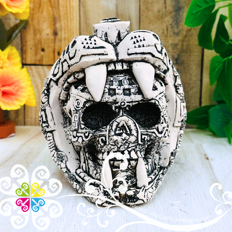 Large Jaguar - Artisan Day of Dead Resin Skull
