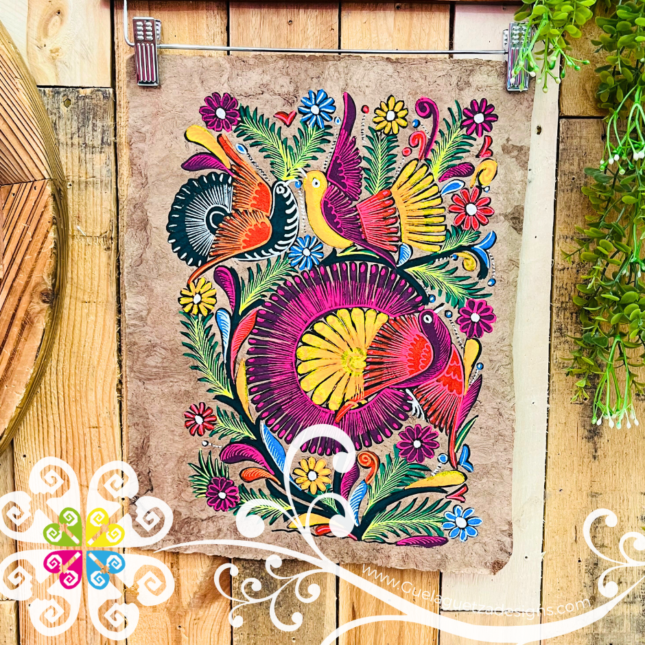 Medium Fauna Designs - Amate Paintings