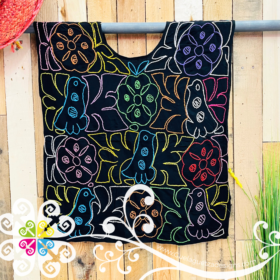 Pajaros Embroider Top - Blusa Doble Bordado