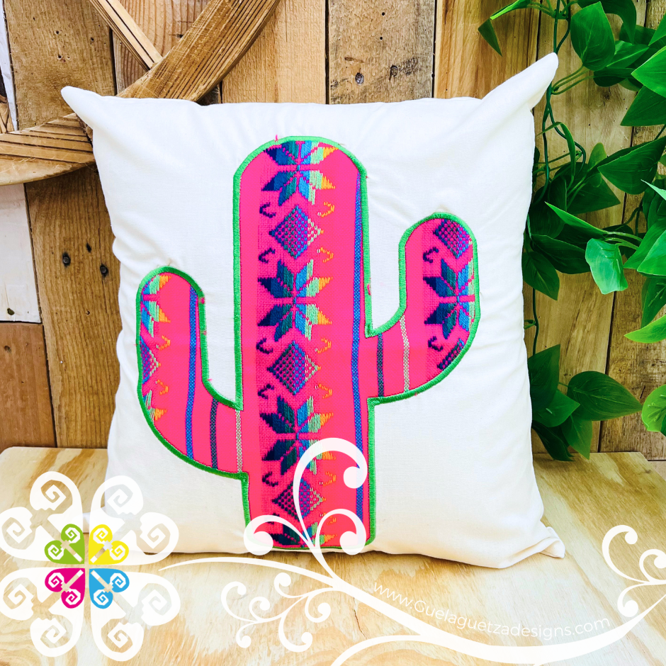 Cambray Cactus Decorative Pillow Case - Mexican Home