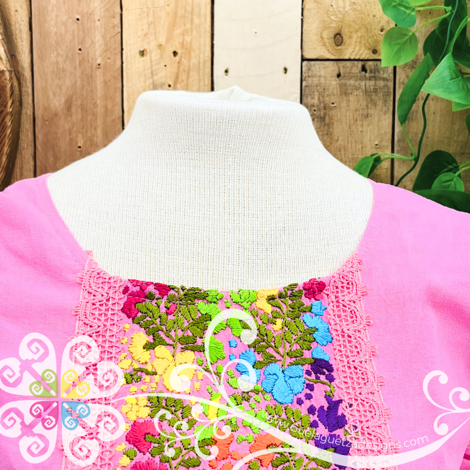Pink Coqueta San Antonino Crop Top