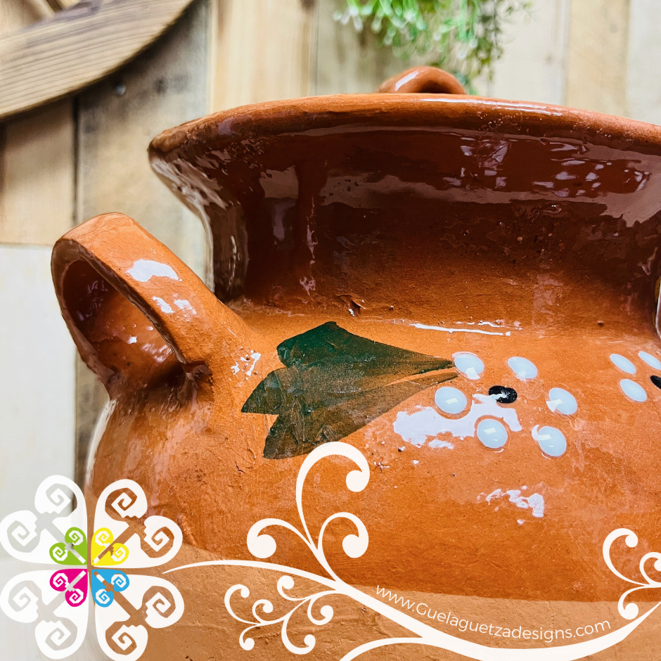 Olla de Barro Bola Decorada