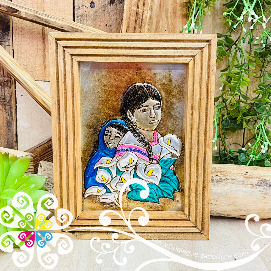 Mexicanas - Repujado Wood Frame