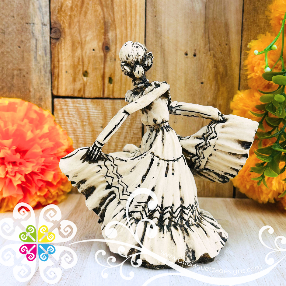 Small Dancing Catrina - Day of the Dead Decoration Resin statue