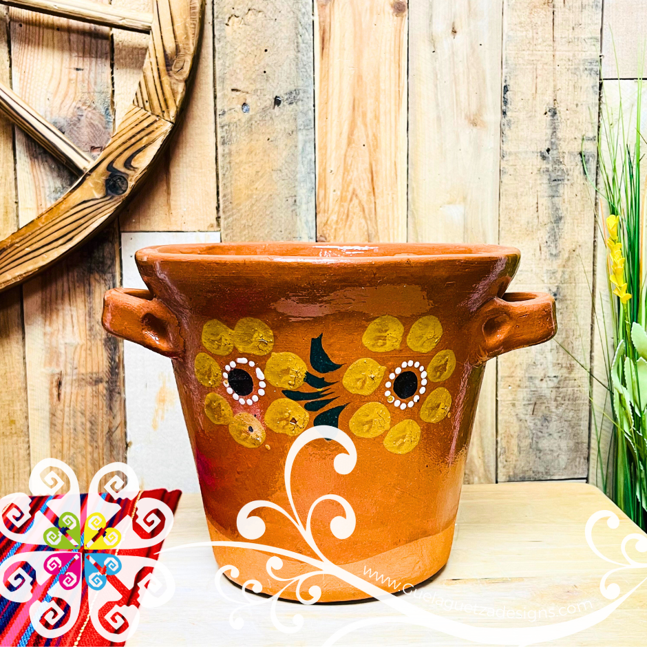 Small Anafre de Barro Decorada Chafing Dish - Mexican Kitchen