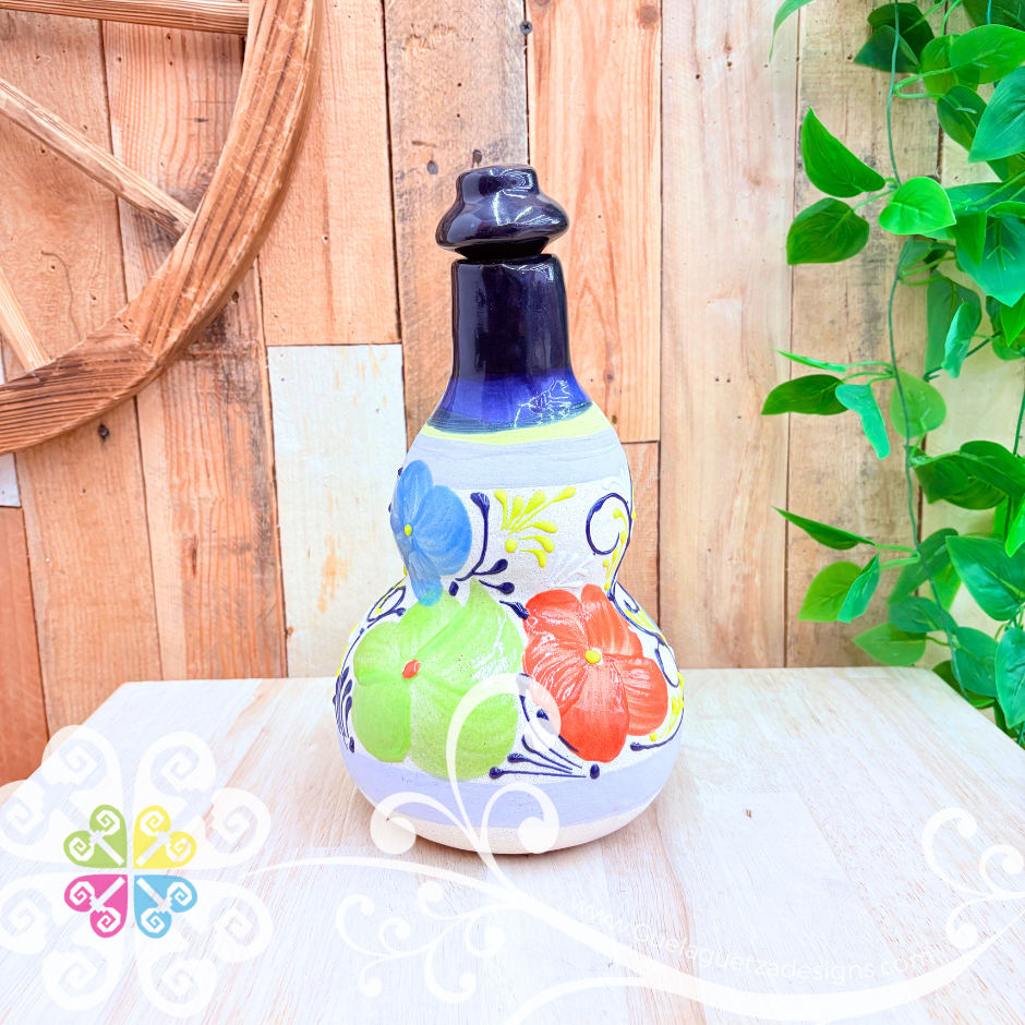 Floreada Botella Bule - Tequila Clay Bottle