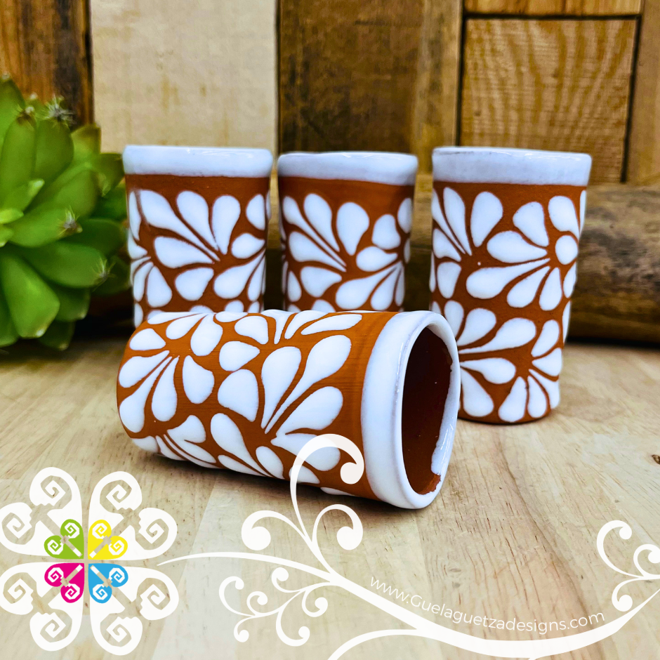 Natural/White Espiga Tequilero Set - Clay Tequilero Set