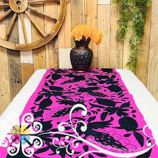 Large Colors Otomi Table Runner - Camino de Tenango