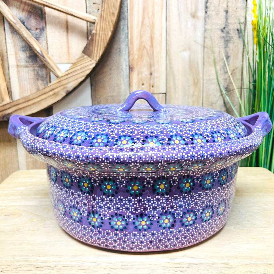 Large Capula Clay Fino Cazuela Arrozera - Artisan Kitchen – Guelaguetza ...