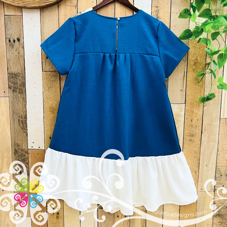 Large Bata Primaveral - Embroider Women Dress