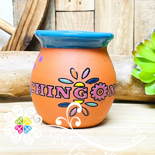 Chingona Jarrito Decorado - Single Taza Barro