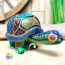 Large Turtle Alebrije - Handcarve Wood Decoration Figure