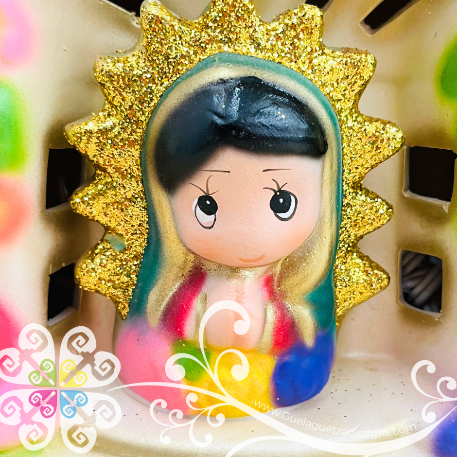 Small Castillo Animated Virgen de Guadalupe - Lamp