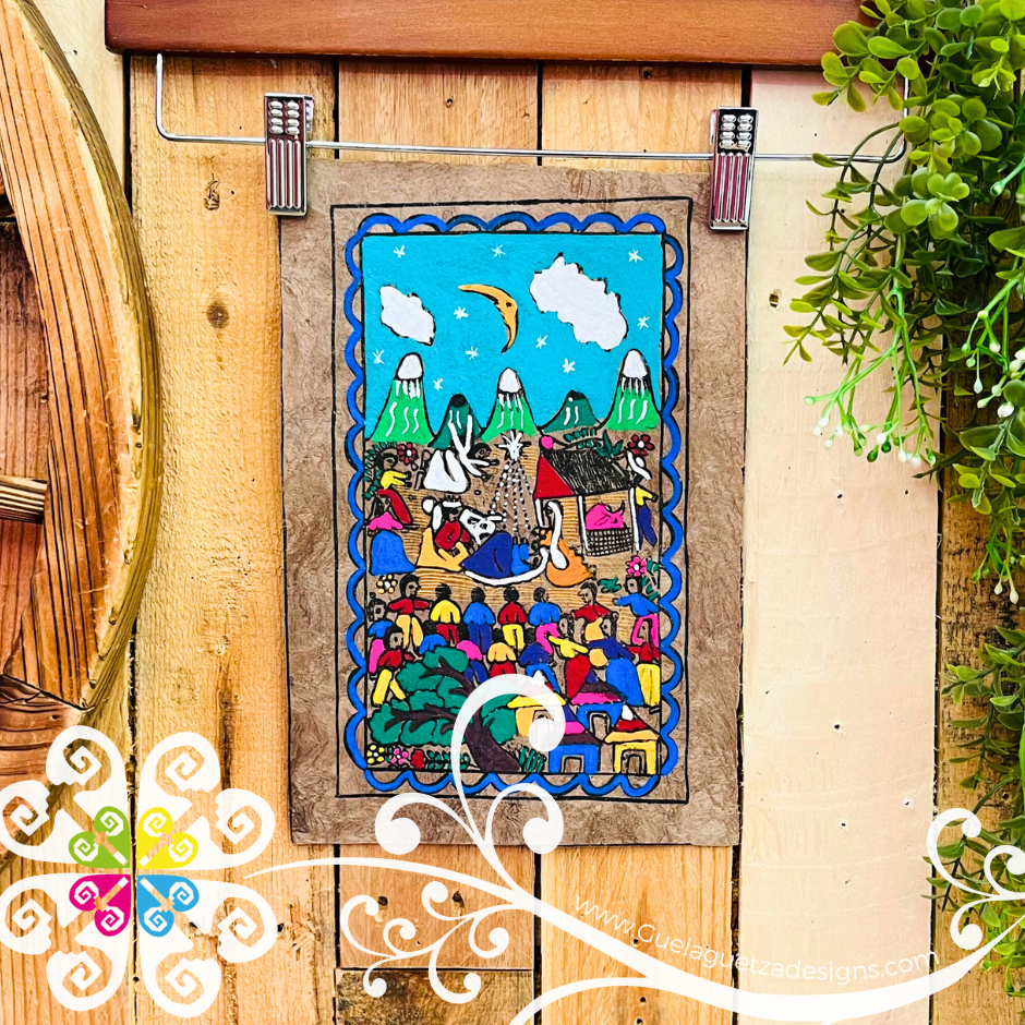 Small Pueblo Designs - Amate Paintings
