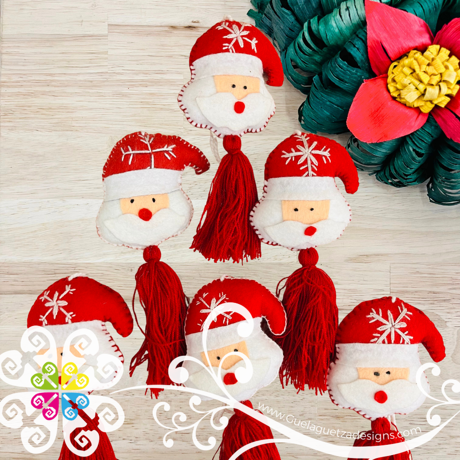 Santa Clause Pom Pom Sets - Christmas Ornaments