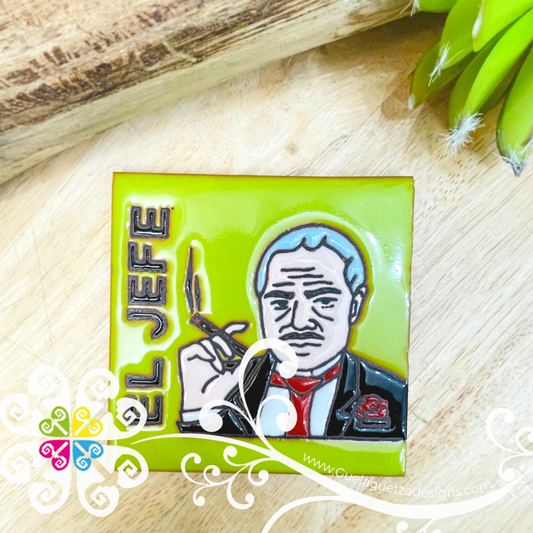 El Jefe - Mexican LoteriaMX Coaster Tile