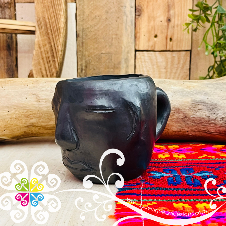 Medium Taza Olmeca Mug - Barro Negro Oaxaca