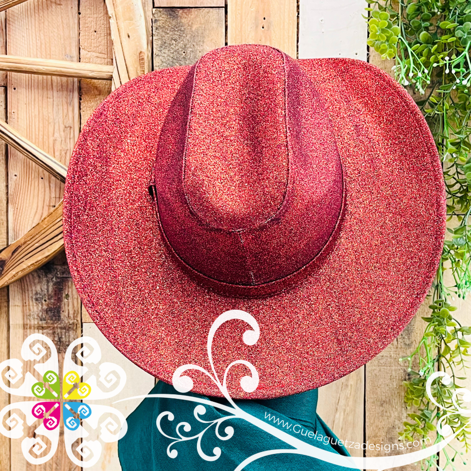 Red Glitter Cowboy Hat - Unisex Hat