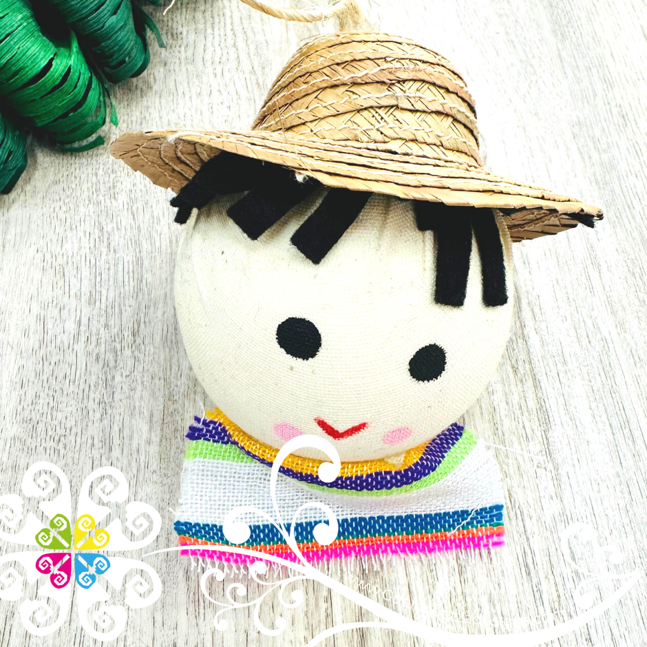 Set of 6 Mexican Muñeco - Mexican Ornaments