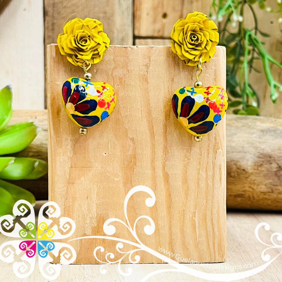 Corazon Barro Studs - Clay Earrings
