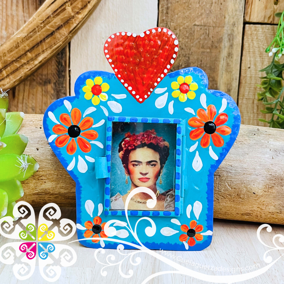 Medium Frida Nicho Frame - Hojalata San Miguel Collection