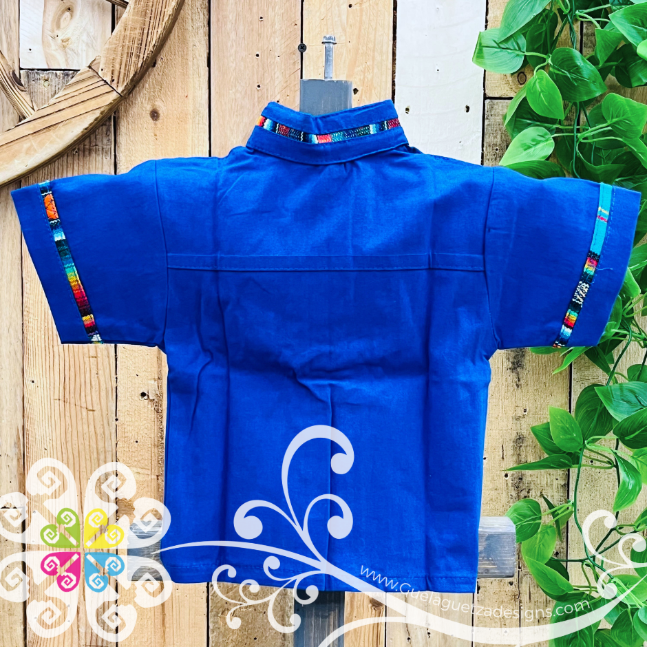 Royal Blue Coralillo Boy Shirt - Camisas de Niño