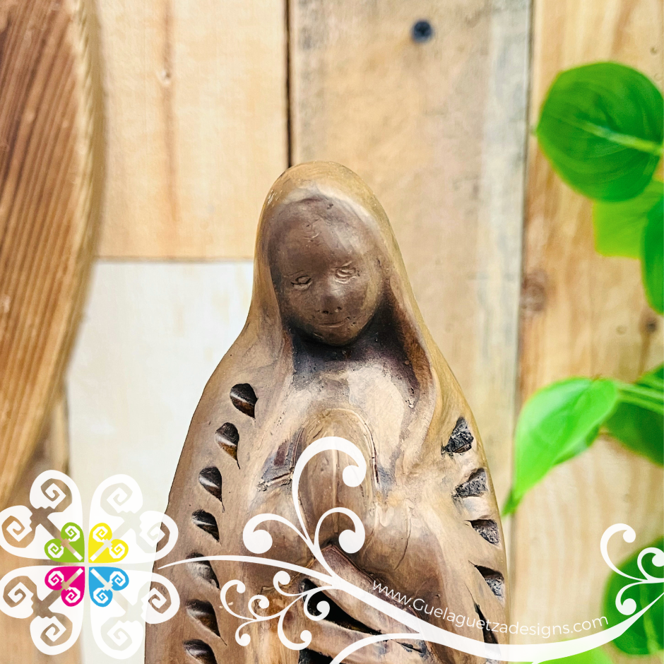 Medium Virgen de Guadalupe Statue - Barro Cafe Oaxaca
